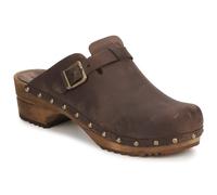 Sanita, Wood-Kristel Open Oil Leather, Zapatos Sandalias Zuecos Médicos Moda Casual Fashion Medical Clogs, Antique Brown, 37 EU
