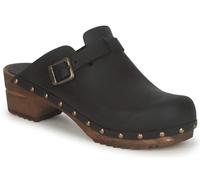 Sanita, Wood-Kristel Open Oil Leather, Zapatos Sandalias Zuecos Médicos Moda Casual Fashion Medical Clogs, Negro , 39 EU