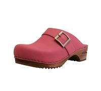 Sanita Zuecos Sandalias Mujer Madera-Urbanas Abiertas Fucsia EUR 41