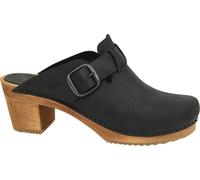 Sanita Zuecos Zueco mujer abierto Madera-Malulo cuadrado abierto Negro EUR 35