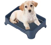 Sanitario para Perros, Accesorios para Mascotas con Malla De Acero Inoxidable, Antideslizante Y Anti-Pisadas, Porta-Almohadillas De Cachorros, para Interior, Exterior, Viaje, Camping y Perros Senior