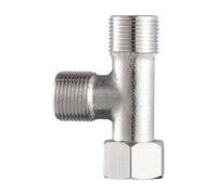 Sanitary 304 Steel T Joint Splitter 3Way T Adapter for Food Farmaceuticals Fluid Distribution Systems Nozzle Converter Steel Water Distributor