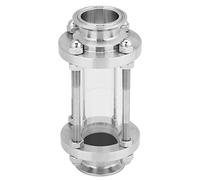 Sanitary in Line Sight Glass,Tris Clamp Type Stainless Steel Flows Sanitary Straight Sight Glass for Observe in the Pipe the Flows and Reaction of Liquid,Gas