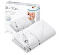 Sanitas SWB 21 - Manta térmica de Forro Polar Suave con prácticas Correas de fijación, Sistema de Seguridad, 3 Niveles de Temperatura, Lavable a máquina, 150 x 80 cm, Adecuada para colchones estándar