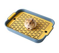 Sanitation Station - Easy-Clean Corner Potty, Habitat Hygiene Accessory | Versátile criature Relief Box, for Small Mammal Enclosure Maintenance Indoor Pet Care Setup