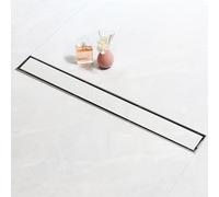 SaniteModar Canaleta de Ducha 110cm, Sumidero Ducha con Sifón y Filtro, Desague Ducha, Panel 2 en 1