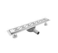 SaniteModar Canaleta de Ducha 50cm, Sumidero Ducha con 360° Sifón y Filtro, Desague Ducha, Panel de Linea