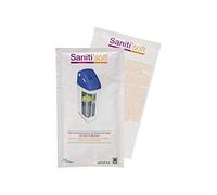 Saniti'Soft. Limpiador de Resinas para Descalcificadores de Agua. 5ud. Fácil de Aplicar. 1 Sobre para cada uso. Alarga la Vida de tu Equipo. Bbagua.