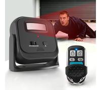 SanJie Alarma inalámbrica de cobertizo con control remoto, alarma de sensor de movimiento interior para batería, alarma de caída de 120 dB para personas mayores con llave SOS, detector de movimiento