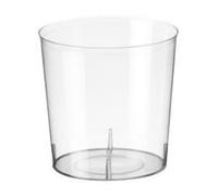 Sanjoma Chemical Solutions 200 de Vasos Reutilizables 330 ml Media Pinta - Plástico PS Transparente - Resistentes y Apilables para Fiestas, Eventos y Cerveza