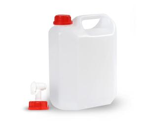 SANJOMA Garrafa Agua 5L | Para Agua y Uso Alimentario, Resistentes Al Uso Diario | Bidón Agua Ideal Para Acampar, Uso Doméstico O Para Tu Negocio | Garrafa de Agua | Depósito Agua | Garrafa Plástico