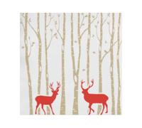 SANJOMA | Servilletas Double Point | Decoración Navidad, Impresión Renos | Servilletas De Papel Navidad 33 x 33 cm | Servilletas Tissue Doble Punto | Regalos Navidad (1000 SERVILLETAS, 33x33 CM)