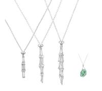 SANJSJHXJ 3pcs DIY Necklace Holder Ringhalter Kette Adjustable Crystal Cage for Women, Elegant Jewelry Gift, Bergkristall Anhänger Edelstein Kette Kettenhalter, Schmuckung Zubehör, 3 Sizes