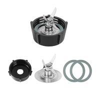 SANJSJHXJ Cuchillas De Licuadora con Fondo De Jarra De Licuadora, Hoja De Fusión De 4 Puntos, 2 Uds., Junta Tórica De Sello De Goma, Compatible for Oster,A64E 4961