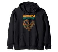 Sankofa African Heritage Akan Símbolo Aprende del Pasado Sudadera con Capucha