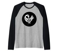 Sankofa Bird Adinkra Symbol African, Heritage Minimalist Ar Camiseta Manga Raglan