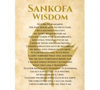 Sankofa Wisdom Notebook - Teachings from African Tradition, 8.5 x 11 College Ruled Blank Journal with Reflective Lessons on Ancestry, Growth, and Healing Cover Art