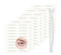 SanKristo 120 tiras para levantar párpados caídos, cinta adhesiva invisible ancha, ultra natural y resistente, impermeable, agranda y tensa los ojos, tensor maquillaje