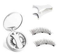 SanKristo Kit de Pestañas Magnéticas con Aplicador, Pestañas Magnéticas Reutilizables de Aspecto Natural, sin Necesidad de Pegamento, Pestañas Postizas Cómodas y Seguras para Mujeres (Estilo K8)