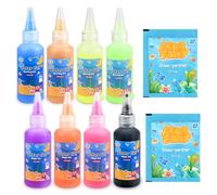 Sanlebi Magic Aqua Celz 10 PCS Gelz Recarga Set Incluye 8 Botellas de Gel de Color Magic Water Once para Niños 4 5 6+, Cumpleaños, Navidad, Pascua, Regalo para Niños Niñas