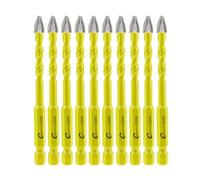 SANLEETEK Broca Excéntrica de Cabeza - Juego de Brocas para Albañilería para Madera Plástico Mampostería Cerámica Hormigón Mármol 10 piezas 6mm, Cambio Rápido Mango Hexagonal