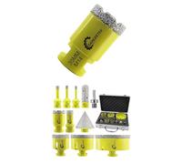 SANLEETEK Juego de Brocas Diamante 11piezas y Broca de Diamante 35mm