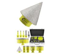 SANLEETEK Juego de Brocas Diamante y Broca de Chaflán Diamante 35mm