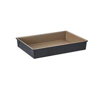 Sanley Rogers Ceramabake - Sartén plegable de cerámica antiadherente saludable de 33 x 23 x 5,5 cm, hornea sin PFAS PTFE PFOS PFOA cadmio y plomo, ideal para lamingtons pasteles focaccia y horneado