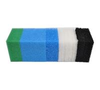 SANLILI Juego de esponjas de filtro compatibles para Juwel Compact/Bioflow 3.0/M (2 azules finas, 1 azul grueso, 1 nitrato verde, 2 esponjas de carbón activo, 5 filtros de algodón)