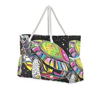 sanluoli Beauty Eastern Box Turtle - Bolsa de mano resistente para mujer con bolsillos laterales, bolsa de trabajo para piscina, gimnasio, comestibles, viajes