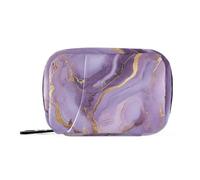 sanluoli Bolsa de medicina morada con compartimentos desmontables, organizador de pastillas de medicina acoplable