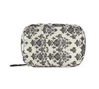 sanluoli Bolsa médica de arte geométrico con compartimentos desmontables, organizador de pastillas portátil de viaje