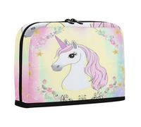 sanluoli Bolsas para lápices de gran capacidad, portalápices, monedas, para adolescentes, primaria, unicornios de ensueño mágicos