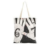 sanluoli Bruh Six Seven - Bolsa de lona de gran capacidad con bolsillos para el trabajo, proyectos de bricolaje, compras, 16 x 15 pulgadas, esencial para la escuela