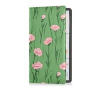 sanluoli Carnation Lace Grass Green - Cartera de cuero de alta calidad para registro de automóvil y seguro para documentos esenciales, licencia de conducir, tarjetas