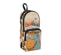 sanluoli Cats Cute You Complete Me - Estuche escolar de nailon con 3 compartimentos, gran capacidad, con cremallera, papelería, para adolescentes, oficina, 1600 ml
