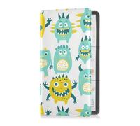 sanluoli Cute Little Monsters - Funda de piel para registro de coche y tarjeta de seguro, funda esencial para documentos esenciales, licencia de conducir, tarjetas