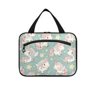 sanluoli Dreamy Unicorns - Neceser colgante con gancho, bolsa de viaje unisex de diseño para accesorios de viaje, camping, estuche para maquillaje, Unicornios de ensueño