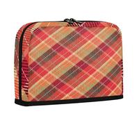 sanluoli Estuche para lápices de gran capacidad con compartimento de almacenamiento de papelería para estudiantes universitarios, suministros escolares preparados, Feliz Navidad, búfalo a cuadros