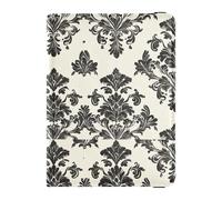 sanluoli Funda de piel con patrón barroco negro para pasaporte, funda para pasaporte, documentos de viaje, cartera para pasaporte, billetera, bonito libro de pasaporte, ultrafino