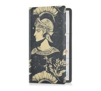 Sanluoli - Funda de piel para hombre, diseño de Egipto, para registro de automóvil y seguro, para comparar automóviles, camiones, para tarjetas, licencia de conducir de documentos esenciales