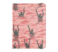 Sanluoli - Funda de piel para pasaporte, diseño de melocotón, para tarjetas de vacuna, organizador de documentos, accesorios impermeables