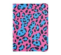 sanluoli Funda de piel sintética para pasaporte, organizador de documentos de viaje, protector para pasaporte, con ranura para tarjeta de vacunación, ultradelgada, color azul melocotón