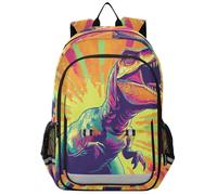 sanluoli Mochila de viaje para niños de 8 a 12 años: mochilas ligeras para libros para adolescentes y niños en varios colores - Roaring Dino Colorido