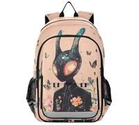 sanluoli Mochila para niñas de 8 a 12 años: bolsas de libros de gran capacidad para niños en varios colores - Aliens Peach de ciencia ficción