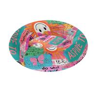 sanluoli Sun Colorful Art Words Doodle Pet Cat Bed Warm & Cozy Dog Cave Bed for Small Size Pets Sleeping XS