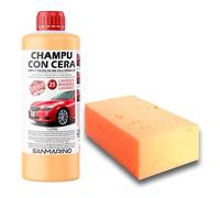 SANMARINO CHAMPÚ CONCENTRADO CON CERA 1 L. + ESPONJA
