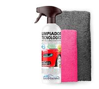 SANMARINO Kit Limpieza EN SECO 500 ML.: Cera TECNOLÓGICA + BAYETA Suave + BAYETA Extra Grande