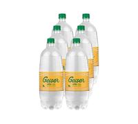 SANMY Geiser Sifón Agua de Soda, 1,5L. Pack de 6 unidades - Agua de Soda Refrescante y en un Formato Práctico.