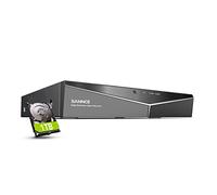 SANNCE DVR 16 Canales 1080P de Seguridad para Sistema de Cámara CCTV Interior / Exterior Analógico / AHD / TVI / IP, Detección de Movimiento,Alarma-1TB HDD
